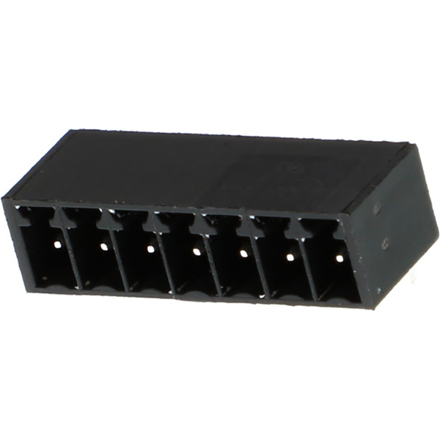 Molex-0395021007 Embases de raccordement et réceptacles PCB Conn Shrouded Header (4 Sides) HDR 7 POS 3.5mm Solder RA Side Entry Thru-Hole Eurostyle