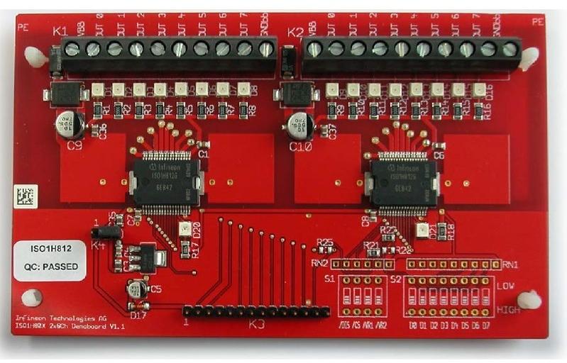 Infineon Technologies AG-EVAL ISO1H812G Energiemanagement, Entwicklungsplatinen und -kits Power Management IC Development Tools