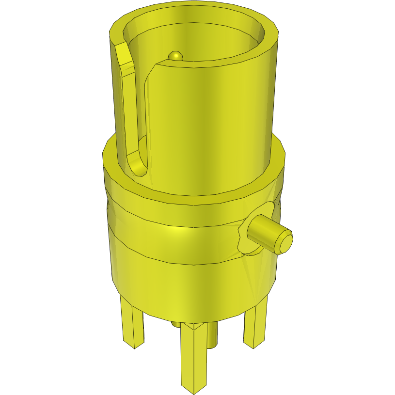Samtec-CJT-T-P-GF-ST-TH1 Connettore RF Conn Twinax 0Hz to 4GHz 100Ohm Solder ST Thru-Hole F Gold Over Nickel Tray