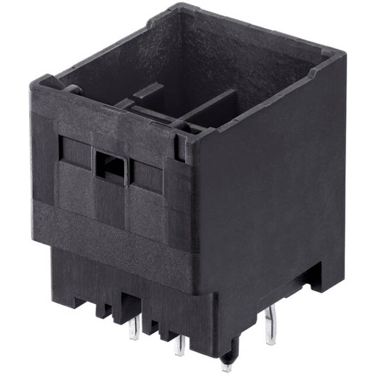 Molex-2122100061 Connector Headers and PCB Receptacles Cp-3.3 Header, 3.30mm Pitch, Dual Row, Vertical, Polarized, Positive Lock, Glow-Wire Capable, 6 Circuits, Black