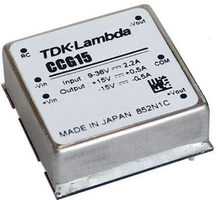 TDK-Lambda-CCG15-24-05S DC to DC Converter and Switching Regulator Module Module DC-DC 24VIN 1-OUT 5V 3A 15W 6-Pin