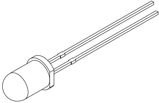 Lumex-SSL-LX5093UWC/H LED LED Uni-Color White 2-Pin T-1 3/4