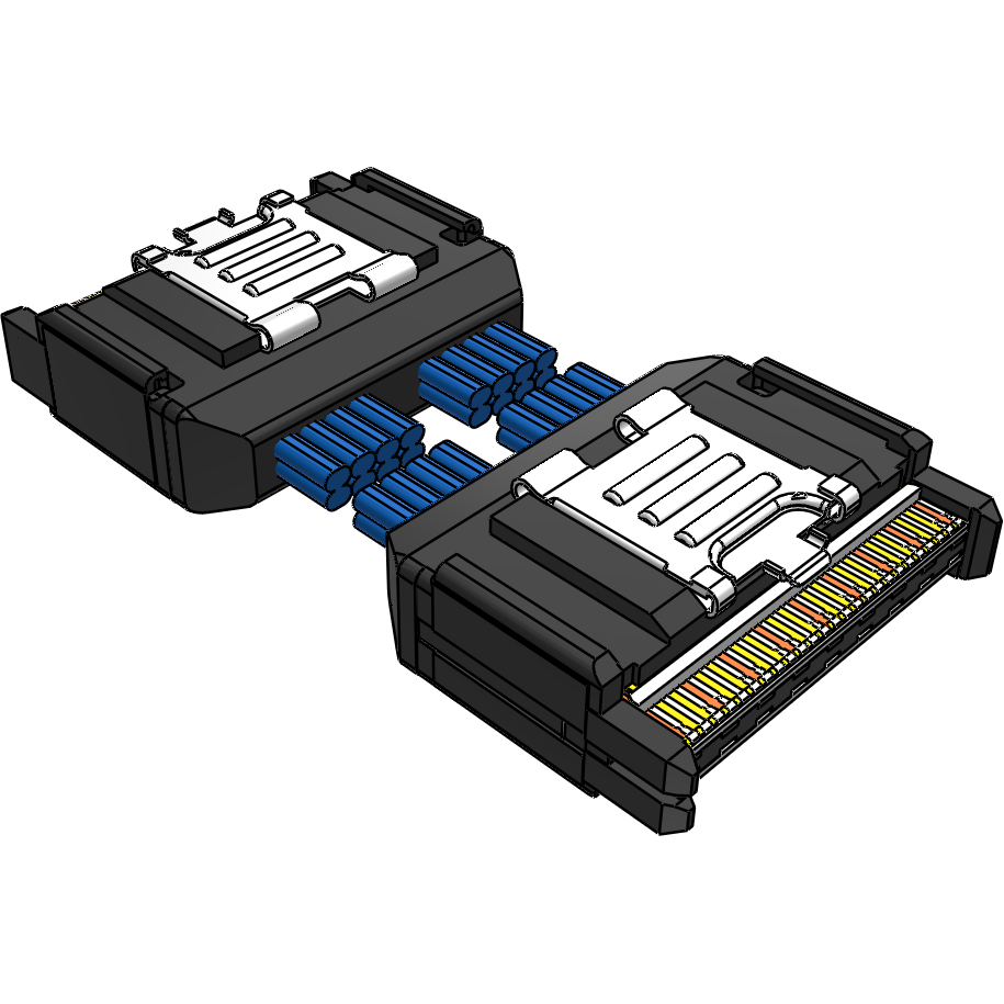 Samtec-ARC6-16-06.0-LU-LU-3-1 Kabelbaugruppen Koaxial Cable Assembly Twinax 0.152m 34AWG Board to Board to Board to Board PL-PL AcceleRate® Bag