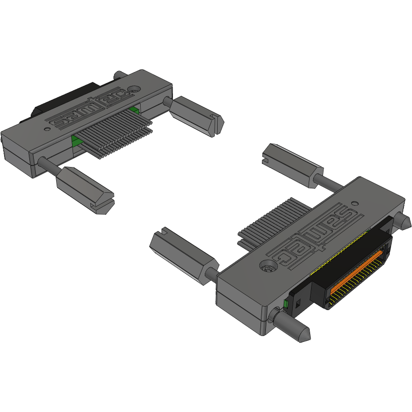 Samtec-EQCD-020-06.00-TEU-TED-1-B Kabelbaugruppen Koaxial Cable Assembly Coax Micro Ribbon 0.15m 38AWG Micro High Speed Terminal to Micro High Speed Terminal M-M Q STRIP® Bag