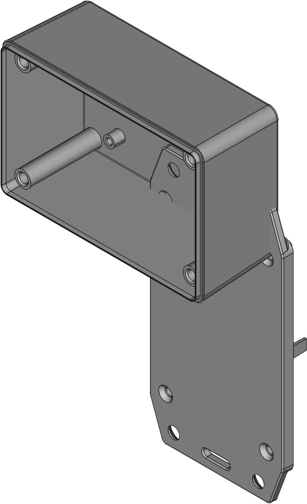 Hammond Manufacturing-1591XXLFLGY Light Gray Acrylonitrile Butadiene Styrene Flange Mount General Purpose Enclosure