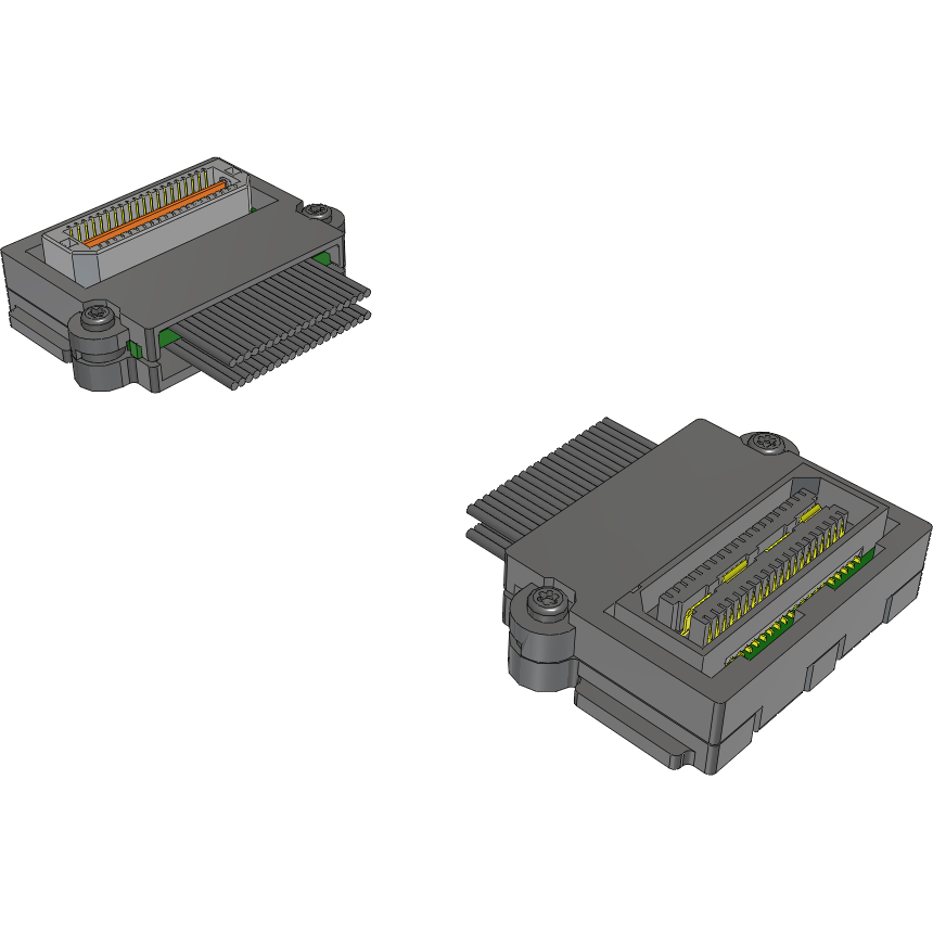 Samtec-EQCD-020-06.00-TTR-STL-1 Kabelbaugruppen Koaxial Cable Assembly Coax Micro Ribbon 0.15m 38AWG Micro High Speed Terminal to Micro High Speed Socket F-M Q STRIP® Bag
