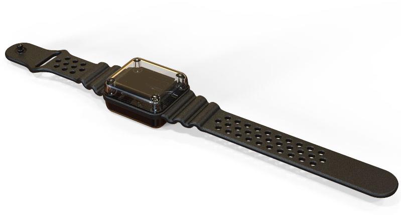 Serpac Electronic Enclosures-BW28A-CLBK-AS-BK Kästen, Gehäuse und Gestelle Black Polycarbonate Wrist Enclosure with Black Band <h4><strong>CALIFORNIA PROPOSITION</strong> ⚠️<strong>65 WARNING</strong>⚠️</h4>