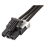 Cable Assembly 0.3m Mini-Fit to Mini-Fit 3 to 3 POS F-F Crimp-Crimp 16AWG