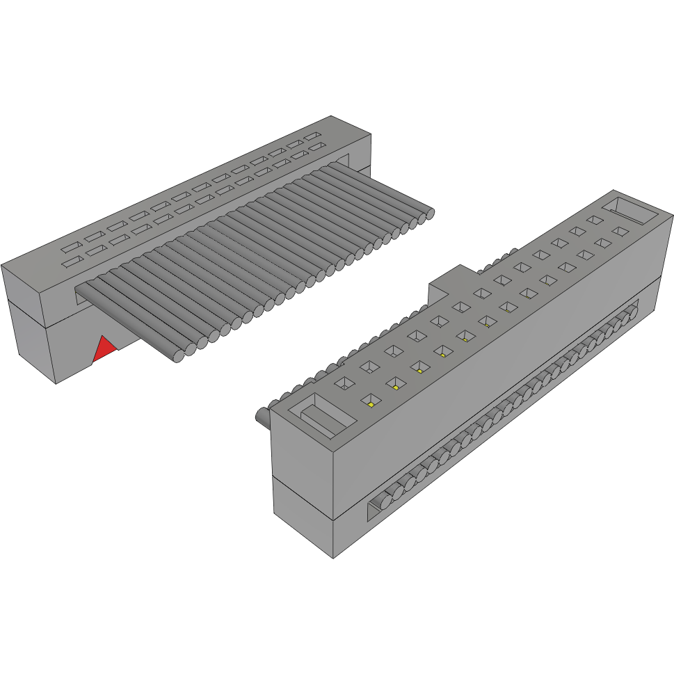 Samtec-FFSD-13-D-08.12-01-N-R Flachband Kabelbaugruppen Cable Assembly 0.206m 30AWG 1.27mm 26 to 26 POS IDC Connector to IDC Connector F-F TIGER EYE™ Bulk