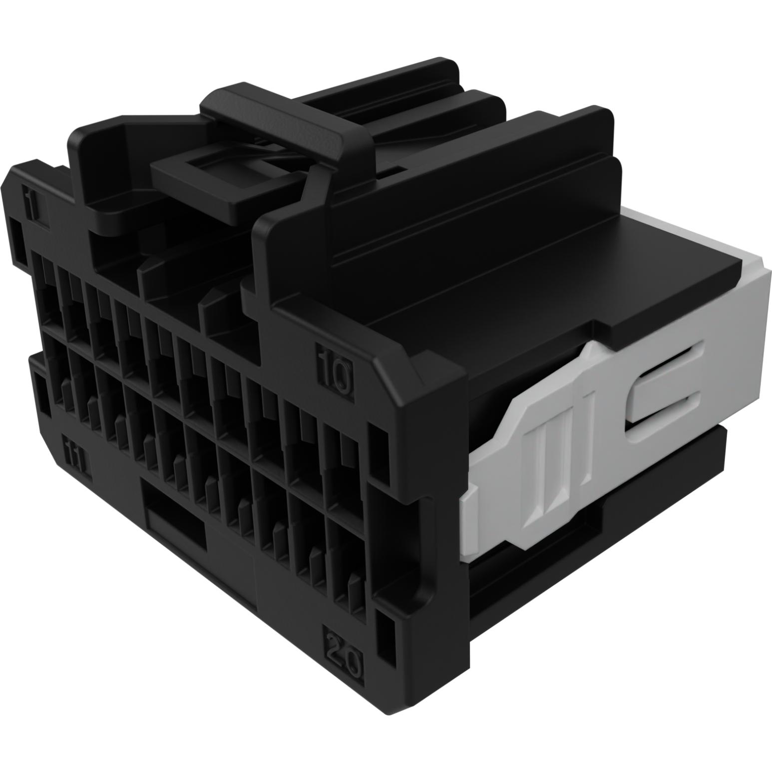 Molex-34729-0200 Connector Headers and PCB Receptacles Conn Wire to Board RCP 20 POS 2.54mm Crimp ST Thru-Hole Stac64 Tray