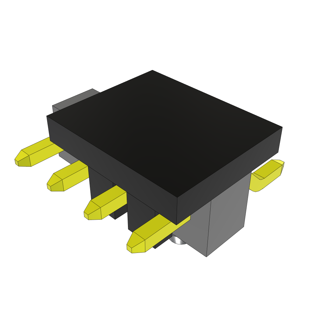 Samtec-TSM-104-04-L-SH-A-P-TR Steckverbinderleisten und Leiterplattenbuchsen Conn Unshrouded Header HDR 4 POS 2.54mm Solder RA Side Entry SMD T/R