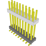 Conn Board Stacker HDR 18 POS 2.54mm Solder ST Top Entry SMD FLEX STACK Tube