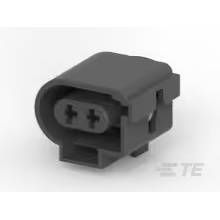 TE Connectivity-2-1355200-2 Einzeladersteckverbinder, Gehäuse Conn Housing RCP 2 POS 6mm Crimp ST Cable Mount Black Container
