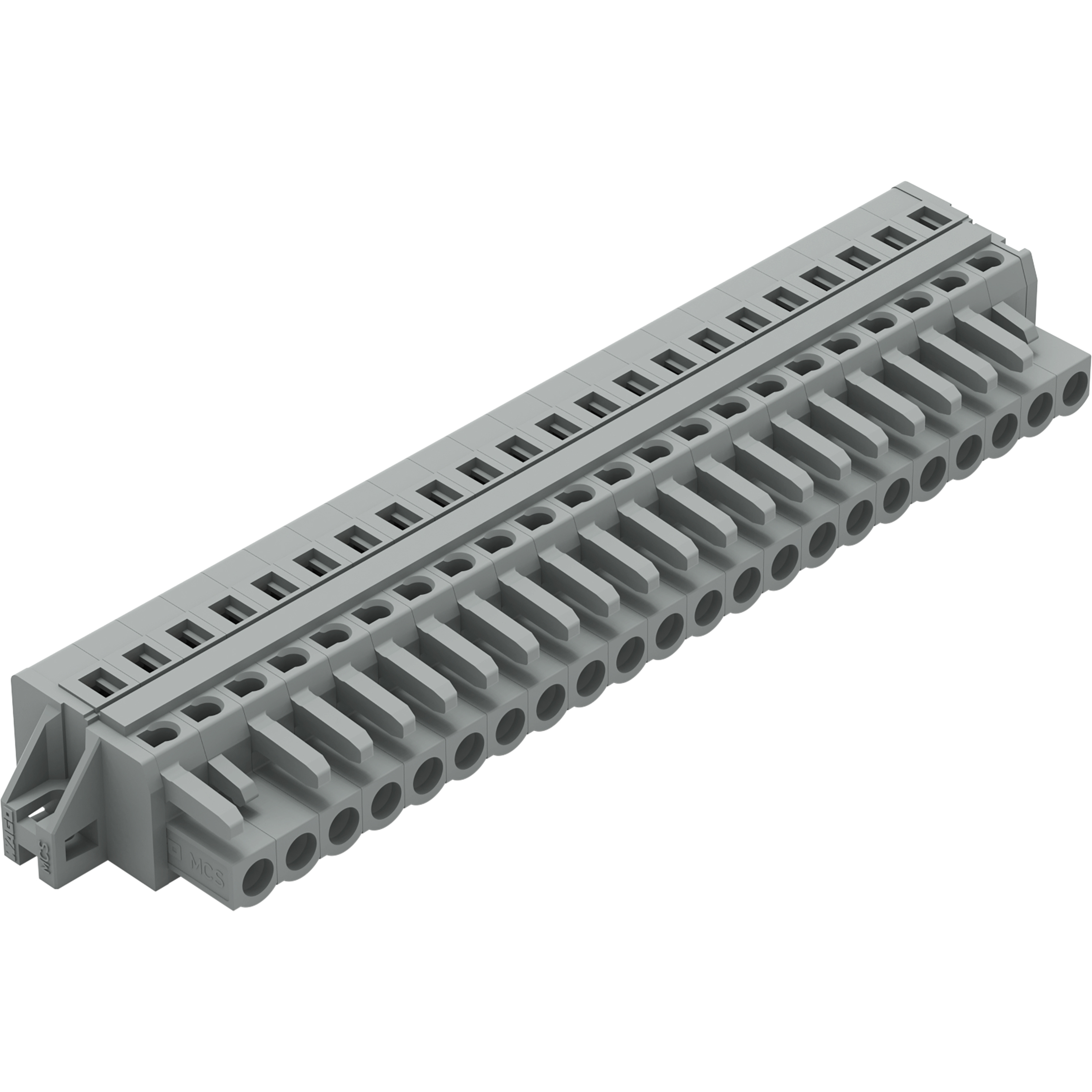 WAGO-231-122/027-000 Bloques terminales del conector Conn Terminal Block F 22 POS 5mm Clamp RA Panel Mount 15A Box