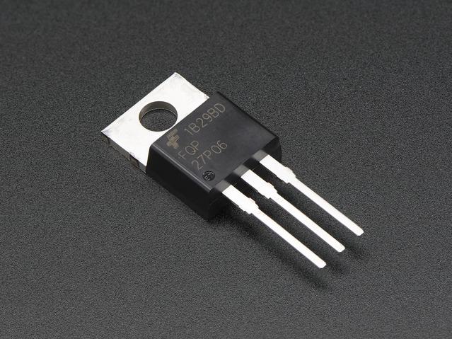 Adafruit Industries-1794 MOSFETs P-channel Power MOSFET - TO-220 Package - 25A / 60V