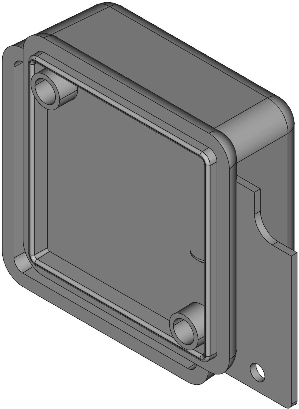 Hammond Manufacturing-1551MBK Black Acrylonitrile Butadiene Styrene Wall Mount Hand Held Enclosure