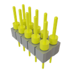 Conn Unshrouded Header HDR 10 POS 2.54mm Solder ST Top Entry Thru-Hole Tube