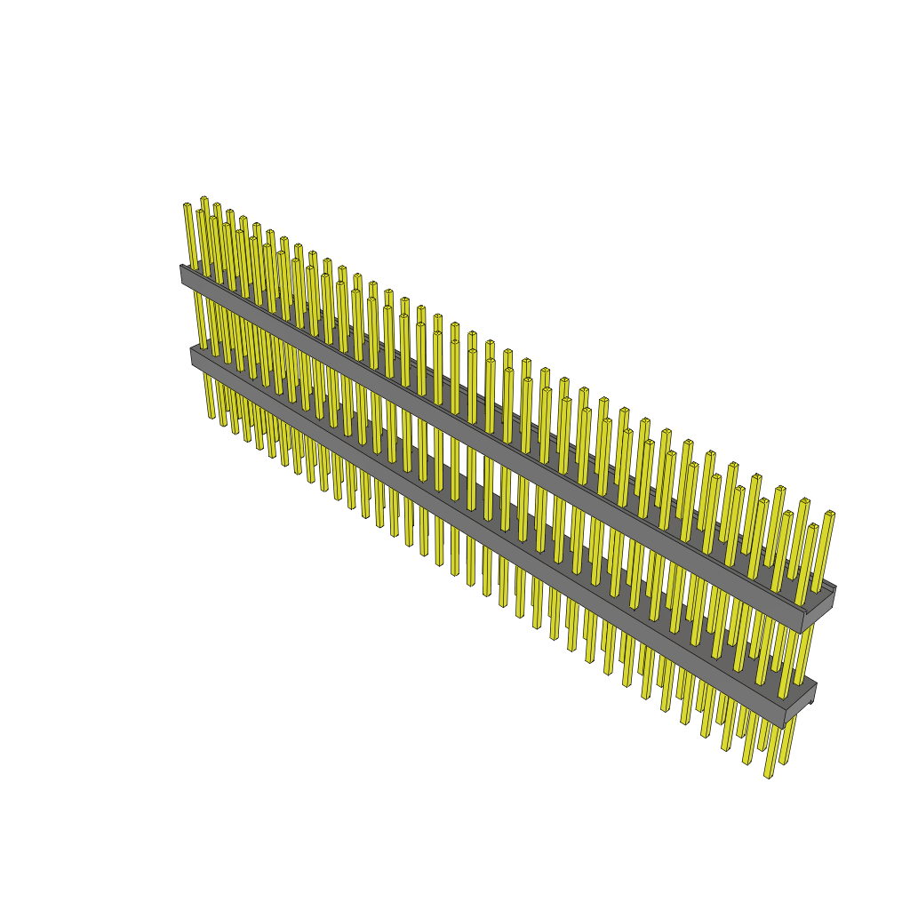 Samtec-ZW-36-13-T-D-570-330 Connector Headers and PCB Receptacles Conn Board Stacker HDR 72 POS 2.54mm Solder ST Top Entry Thru-Hole Bulk