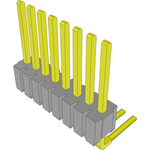 Conn Unshrouded Header HDR 8 POS 1.27mm Solder RA Side Entry Thru-Hole Tube