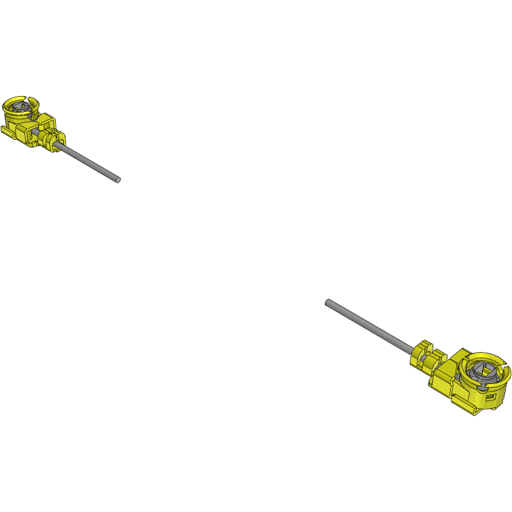 Samtec-MH113-MH1RP-MH1RP-0160 Kabelbaugruppen Koaxial Cable Assembly Coaxial 0.16m 32AWG MHF1 to MHF1 PL-PL Bag