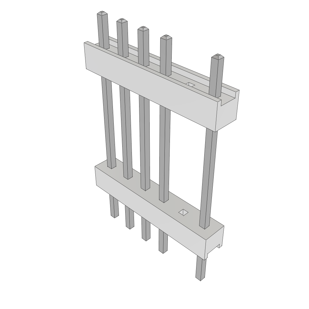 Samtec-HW-06-11-T-D-709-SM Steckverbinderleisten und Leiterplattenbuchsen Conn Board Stacker HDR 12 POS 2.54mm Solder ST Top Entry SMD Tube