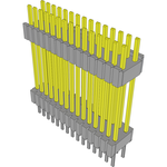 Conn Board Stacker HDR 30 POS 1.27mm Solder ST Thru-Hole Tube