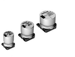 Nichicon-UUJ2C330MNQ1MS Kondensator, Aluminium Cap Aluminum Lytic 33uF 160V 20% (12.5 X 13.5mm) SMD 0.095A 5000h 105°C T/R Automotive AEC-Q200