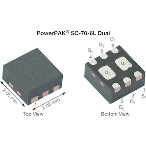 Vishay-SIA907EDJT-T1-GE3 MOSFETs Trans MOSFET P-CH 20V 4.5A 6-Pin PowerPAK SC-70 T/R