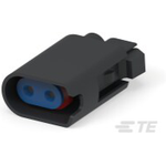 Conn Housing PL 2 POS 6.5mm Crimp ST Cable Mount Black