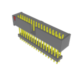 Conn Elevated Shrouded Header HDR 34 POS 2.54mm Solder ST Top Entry Thru-Hole Layer