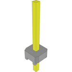Conn Unshrouded Header HDR 1 POS Solder ST Top Entry Thru-Hole Bulk