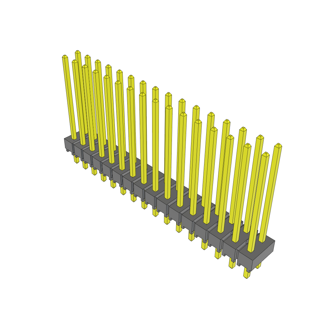 Samtec-TSW-116-17-G-D Steckverbinderleisten und Leiterplattenbuchsen Conn Unshrouded Header HDR 32 POS 2.54mm Solder ST Top Entry Thru-Hole Bulk