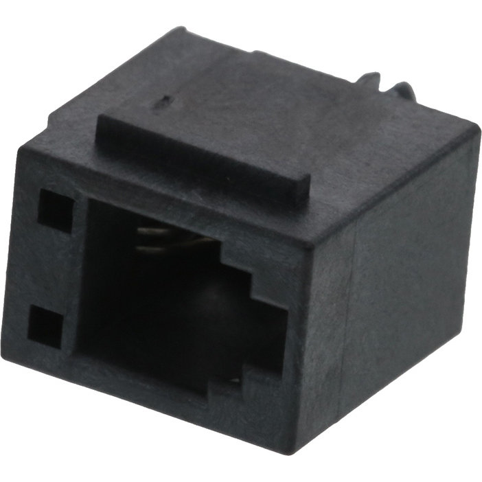 Molex-0955222447 Raccordement téléphone et télécom Conn RJ-11 RCP 4 POS 2.54mm Solder ST Thru-Hole 4 Terminal 1 Port Cat 3 Tray