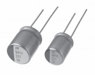 Nichicon-RHT1A561MDN1 Capacitor de polímero de aluminio Cap Aluminum Polymer 560uF 10VDC 20%( 10 X 12.5mm) Radial 5mm 0.013 Ohm 5.25A 1000h 125°C Bulk