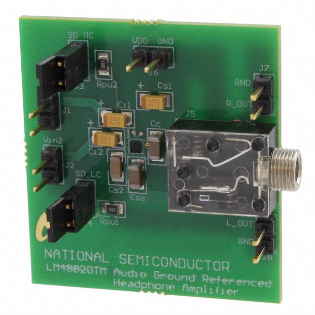 Texas Instruments-LM48820TMBD/NOPB Integrierte Verstärkerschaltung, Entwicklungsplatinen und -kits LM48820 Audio Amplifier Evaluation Board