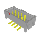 Conn Shrouded Header HDR 8 POS 2mm Solder ST SMD Tube