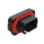 Conn Shrouded Header (4 Sides) HDR 18 POS 4.68mm Solder RA Side Entry Thru-Hole