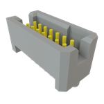 Conn Shrouded Header (4 Sides) HDR 14 POS 1.27mm Solder ST Top Entry Thru-Hole TIGER EYE™ Tube
