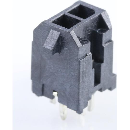 Molex-43045-0225 Connector Power Conn Power M 2 POS Solder ST Thru-Hole 2 Terminal 1 Port Micro-Fit 3.0™ Tray