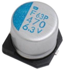 United Chemi Con-APXF6R3ARA221MF61G Condensatore in alluminio polimerico Cap Aluminum Polymer 220uF 6.3VDC 20%( 6.3 X 5.8mm) SMD 0.01 Ohm 3.9A 15000h 105°C T/R