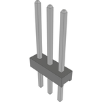 Conn Unshrouded Header HDR 3 POS 2mm Solder ST Thru-Hole Bulk