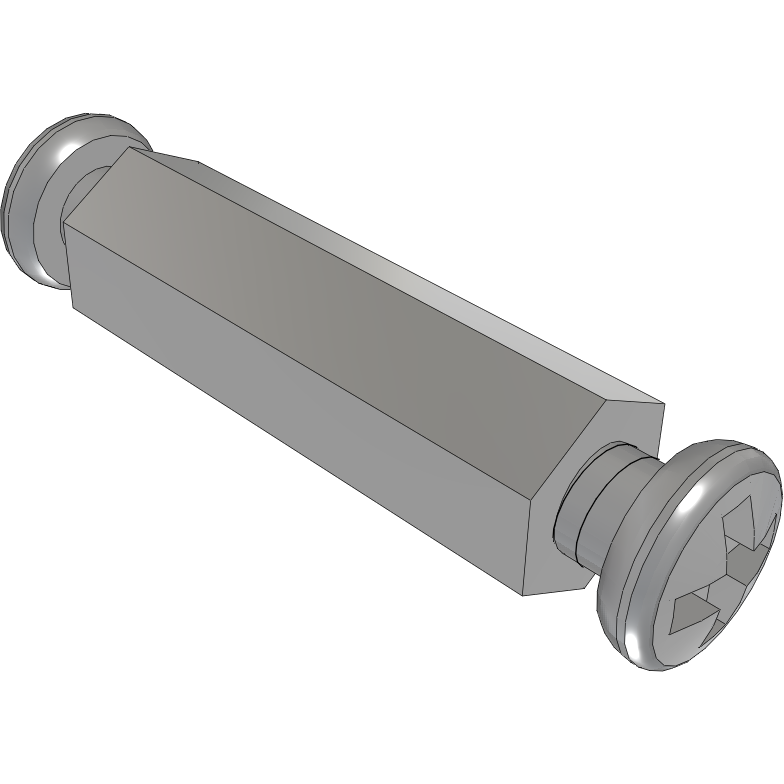 Samtec-SO-1615-05-01-01 Isolatori a cappe Standoff Hex F/F 4-40-THD 4.76mm-A/F Aluminum 6061