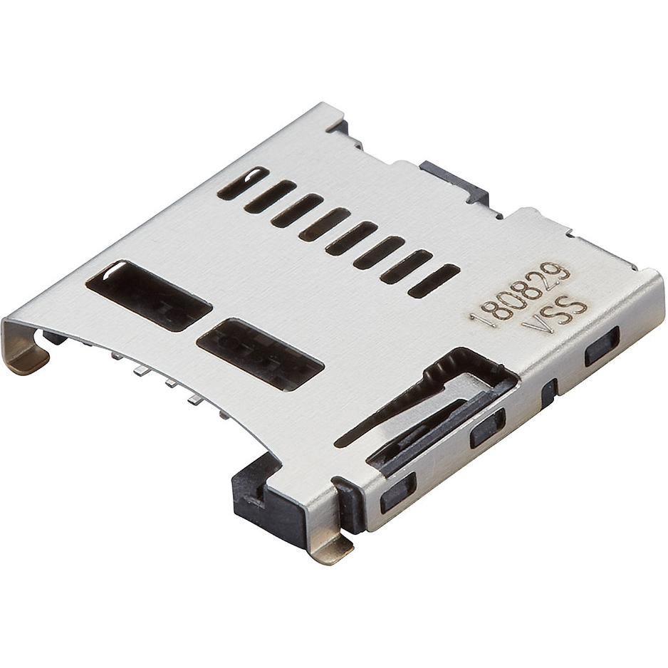 Molex-47352-1001-TR200 Steckverbinder, Speicherkarte Conn Micro SD Card HDR 8 POS 1.1mm Solder RA SMD microSD Card 0.5A/Contact T/R