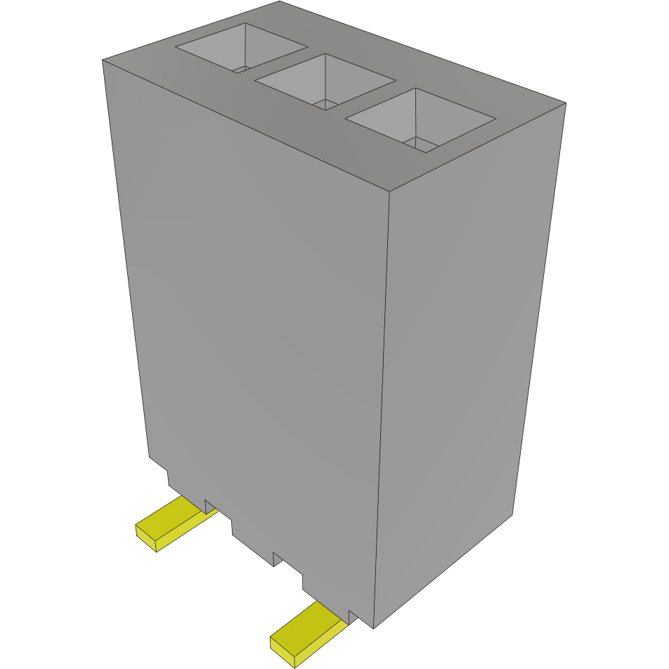 Samtec-RSM-103-02-T-S Steckverbinderleisten und Leiterplattenbuchsen Conn Socket Strip SKT 3 POS 1.27mm Solder ST SMD Layer