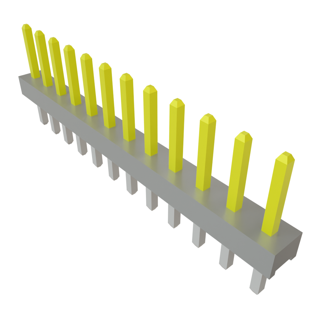Samtec-TMM-112-03-F-S 连接器插头及 PCB 插座 Conn Unshrouded Header HDR 12 POS 2mm Solder ST Top Entry Thru-Hole Bulk