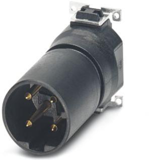 PHOENIX CONTACT-1411925 Sensor Accessories Flush-type connector, 4-position, Plug, straight, M12, D-coded, PCB mounting, SMD