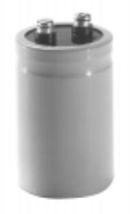 Illinois Capacitor-CGR272T100V4L Capacitor de aluminio Cap Aluminum Lytic 2700uF 100V -10% to 50% (50.8 X 117.48mm) Clamp Mount Screw 0.012 Ohm 18.8A 2000h 105°C