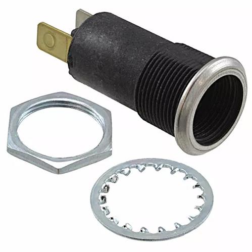 Visual Communications-5100-824 Lighting Accessories Panel Mount Indicator Round 0.688" Incandescent 125V 0.250 Q.C. Terminal