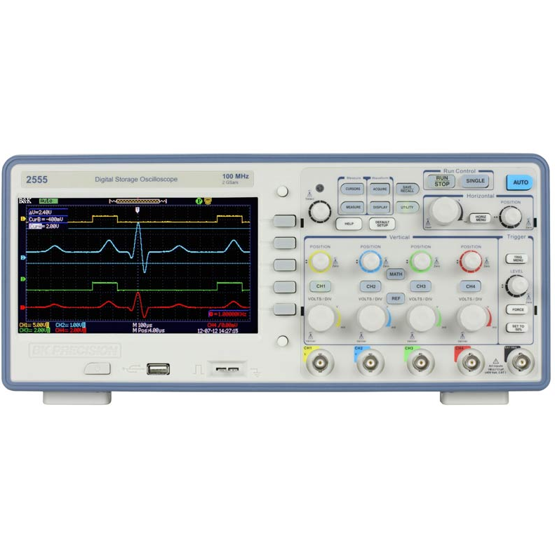 B&K Precision-2557 Oscilloscopes 200 MHz, 2 GSa/s, 4 Channel Digital Storage Oscilloscope
