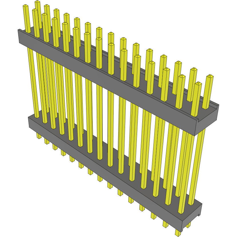 Samtec-DW-15-20-G-D-840 Connector Headers and PCB Receptacles Conn Board Stacker HDR 30 POS 2.54mm Solder ST Top Entry Thru-Hole Bulk
